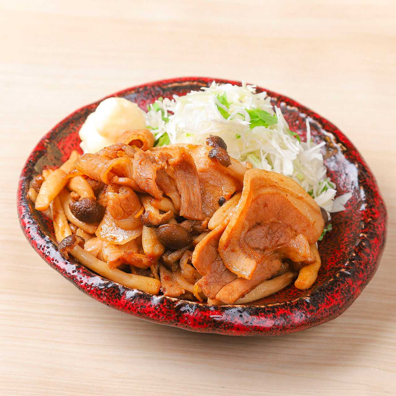 （9月16日起）猪肉和姬菇姜汁猪肉