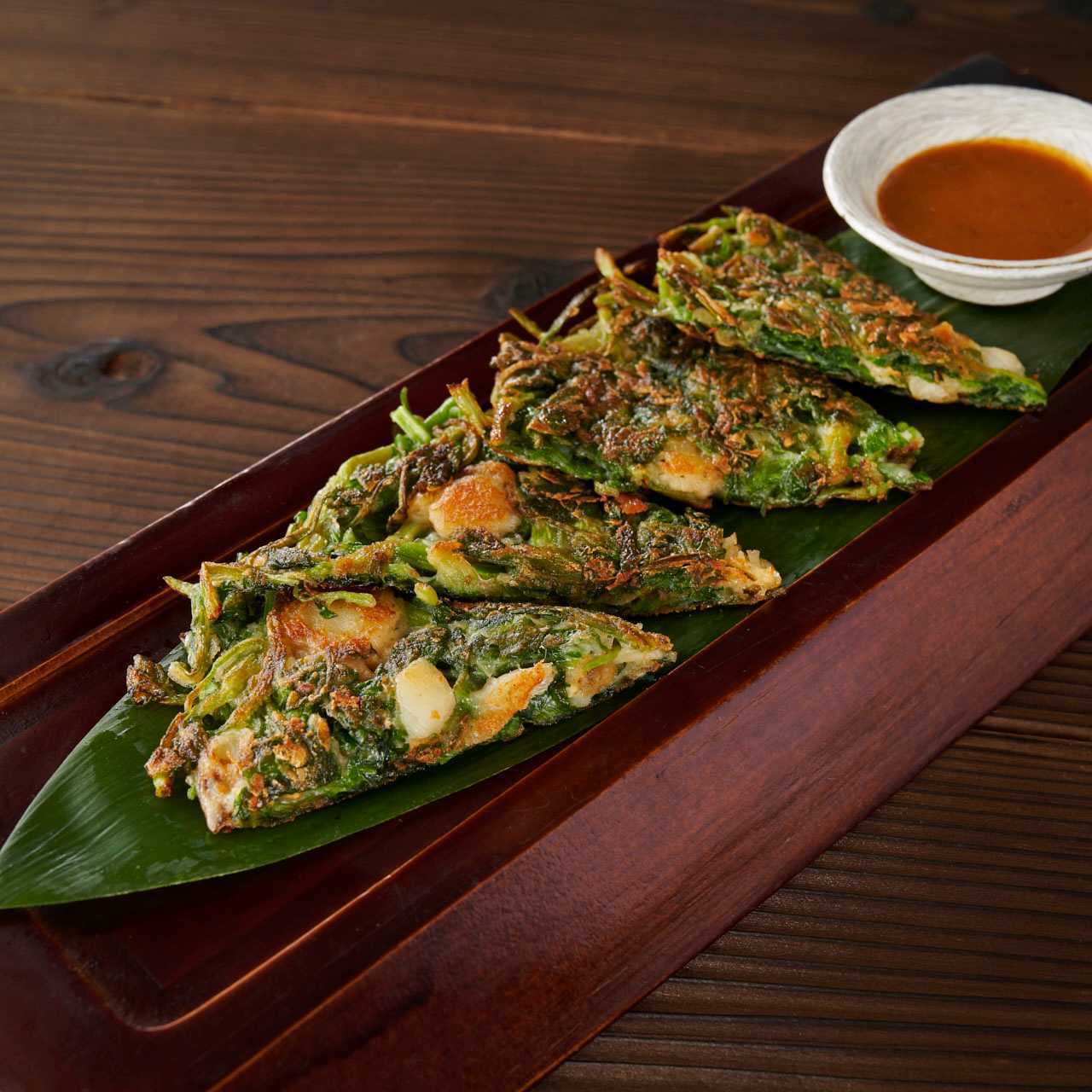 三関せりと貝柱のジョン