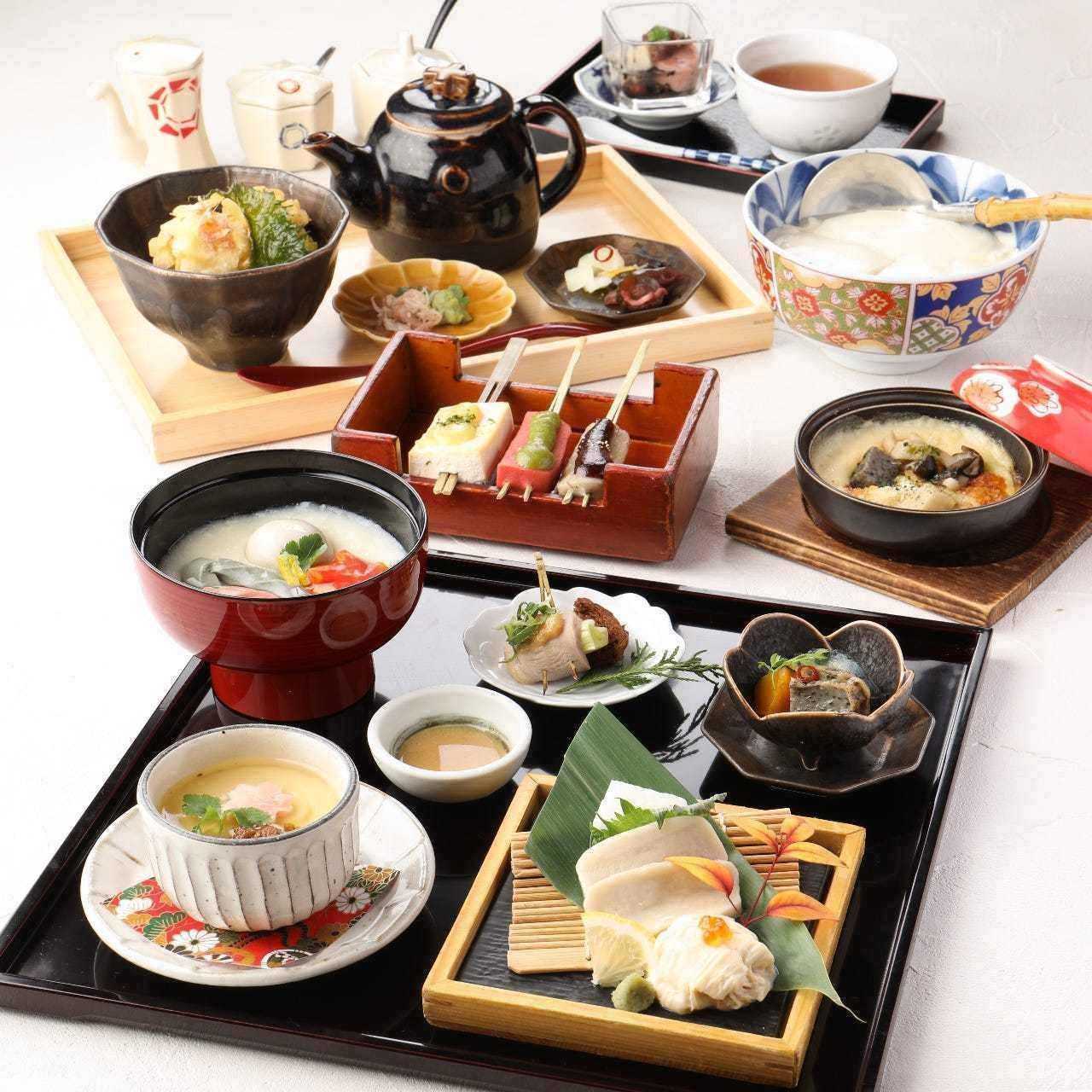 《午餐限定迷你懷石料理》享用京都豆腐和京都生豆腐【京都豆腐懷石料理】