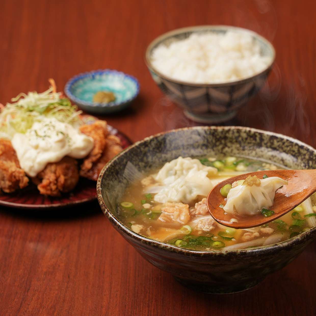 鳥吸いとチキン南蛮定食　