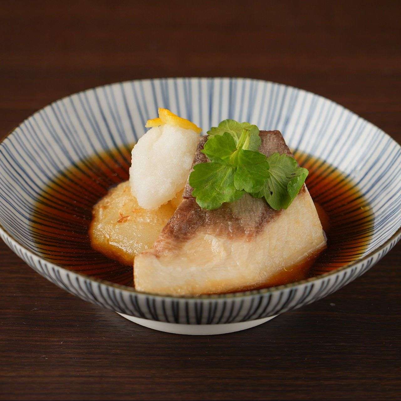 鰤と大根もちの揚げ出し