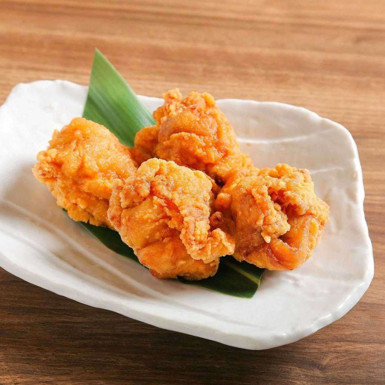 Deep fried chicken with Echigo purple soy sauce