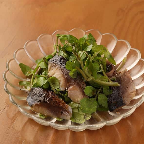 〆鯖クレソン