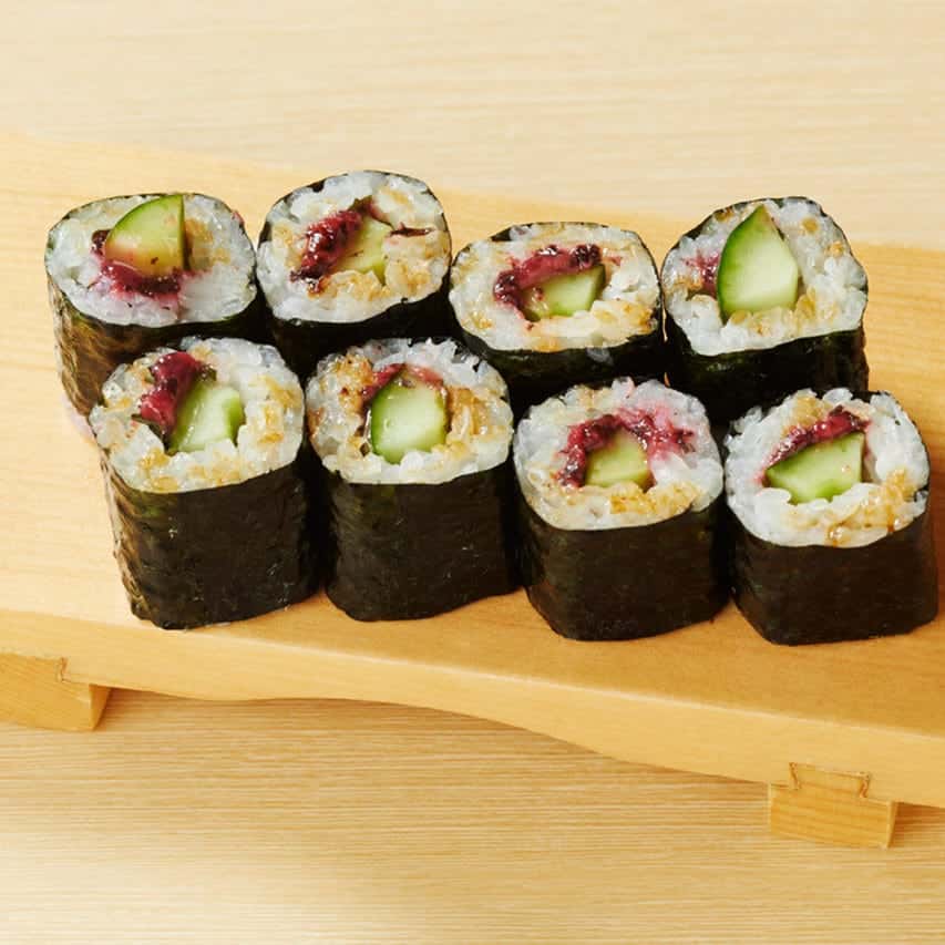 Plum and shiso kappa roll