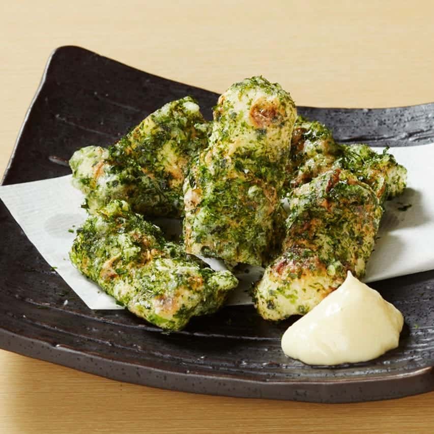 Deep-fried chikuwa with seaweed
