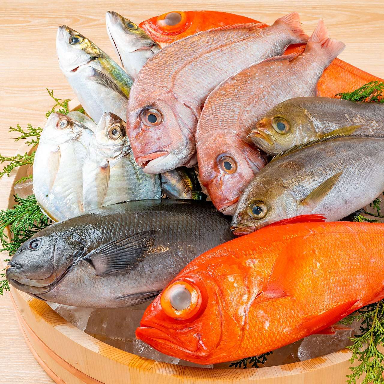 Rare fresh fish, local fish