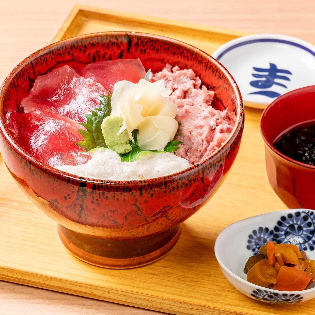 ネギトロ＆とろろの山かけ丼