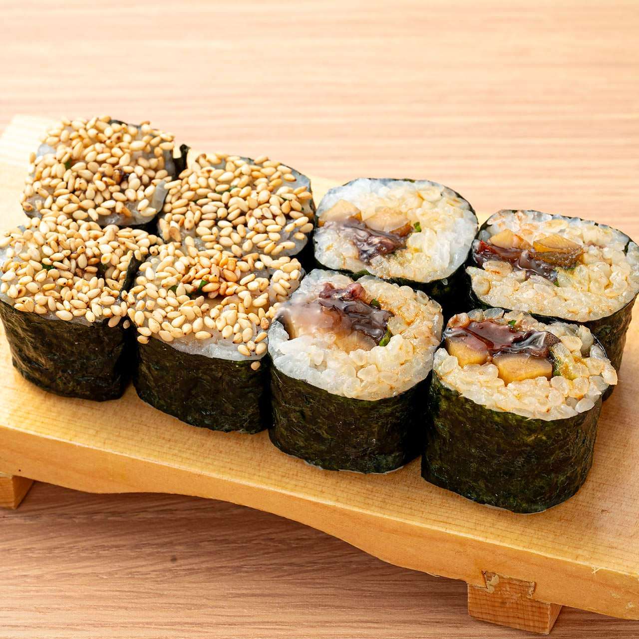 Firefly squid rolls marinated in wasabi