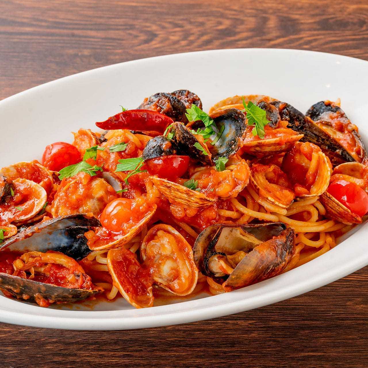 地中海風ボンゴレロッソ