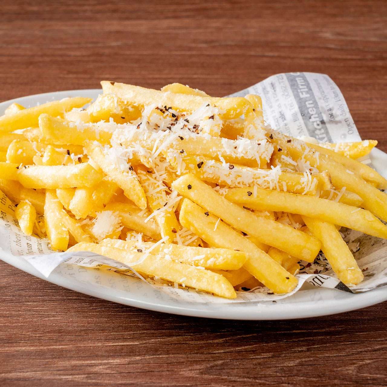 French fries with anchovy butter