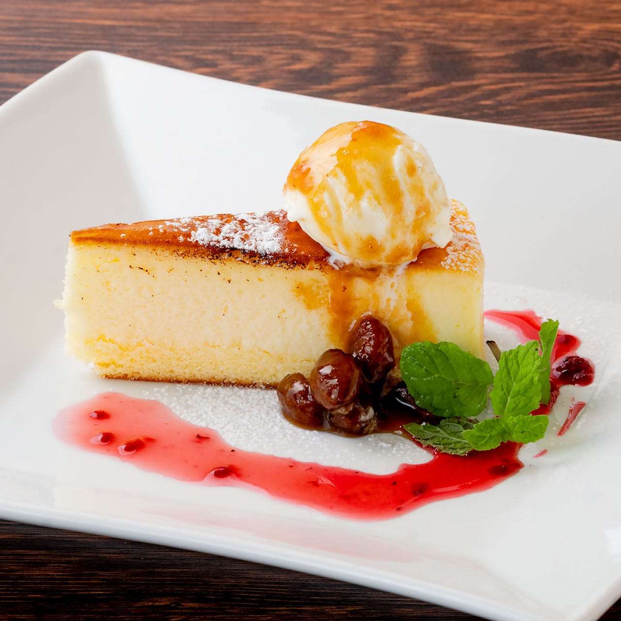 Brulee style cheesecake