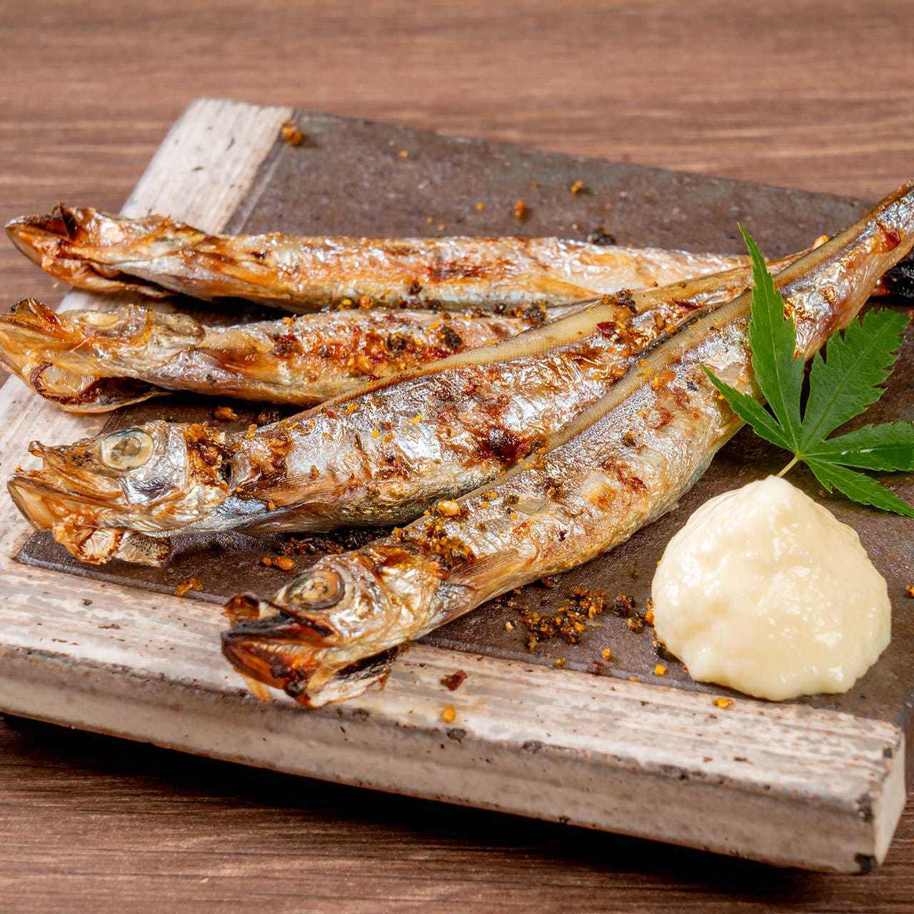 Grilled Shishamo with Shichimi and Sansho Pepper