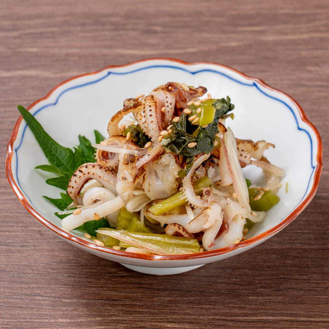 Squid tentacles and wasabi