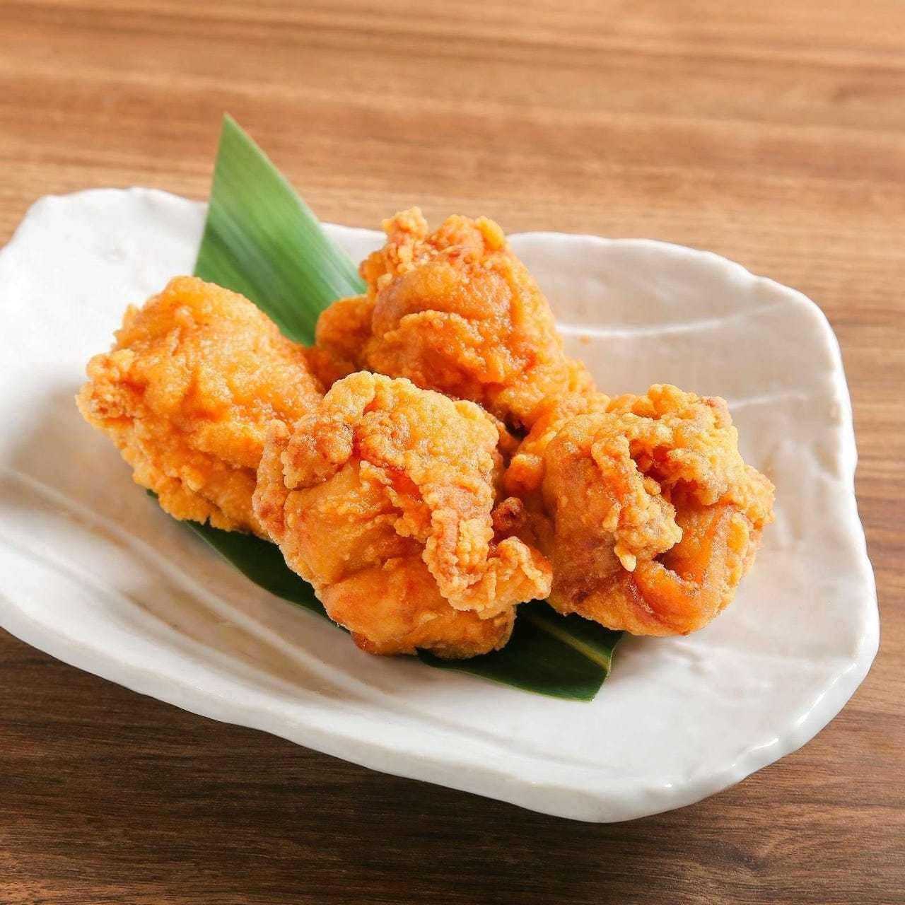 Deep fried chicken with Echigo purple soy sauce