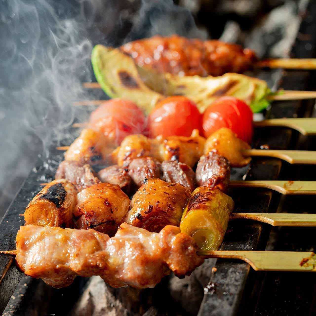 【 炭火焼き串 】 