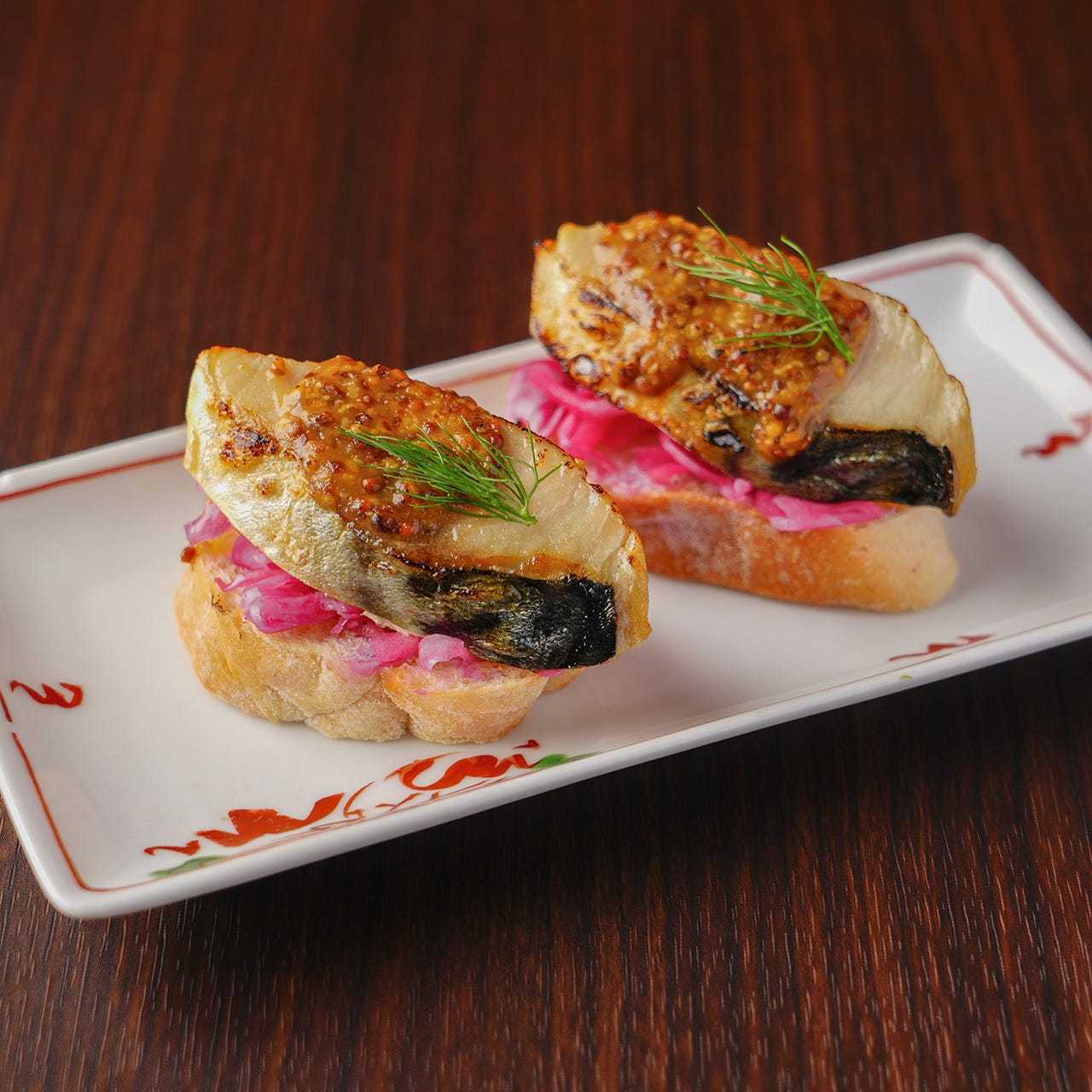 Mackerel bruschetta
