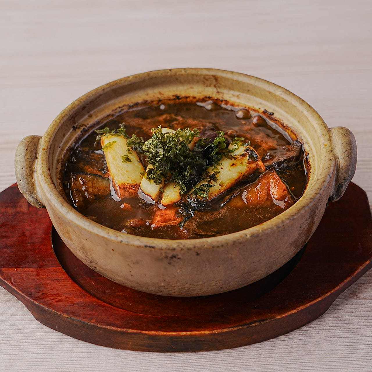 Squid and Black Mapo Eggplant