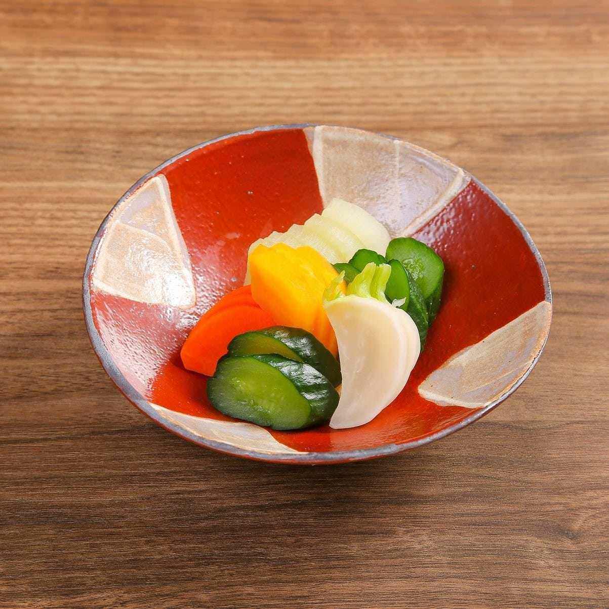 Homemade pickled vegetables