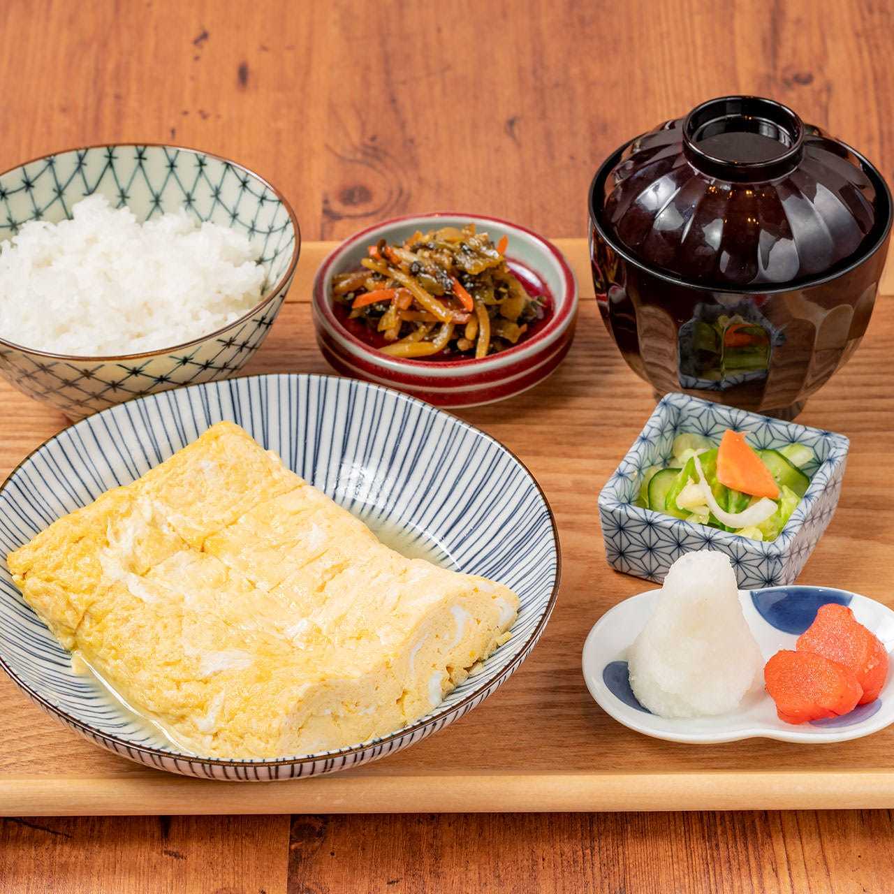 鴨だし仕立て　だし巻き定食