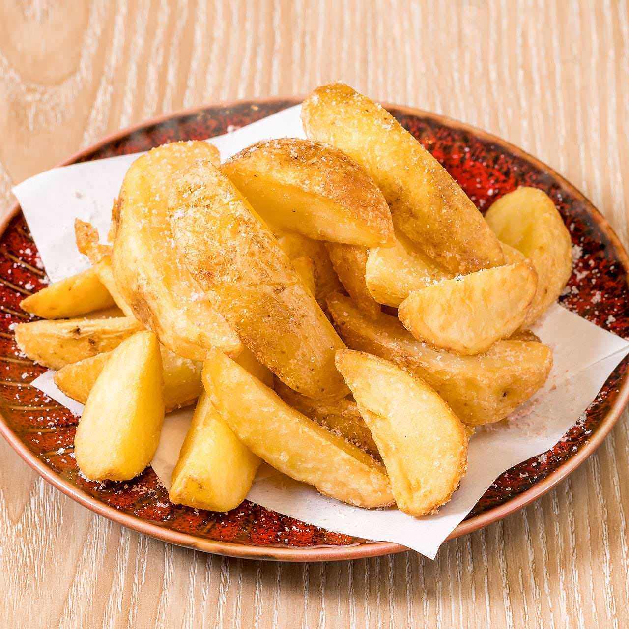 French fries [rock salt]