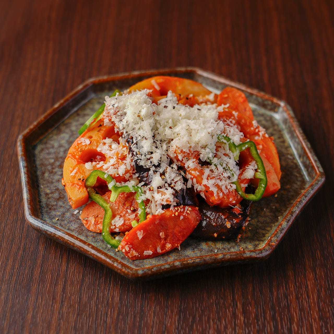 Neapolitan-style stir-fried eggplant and lotus root