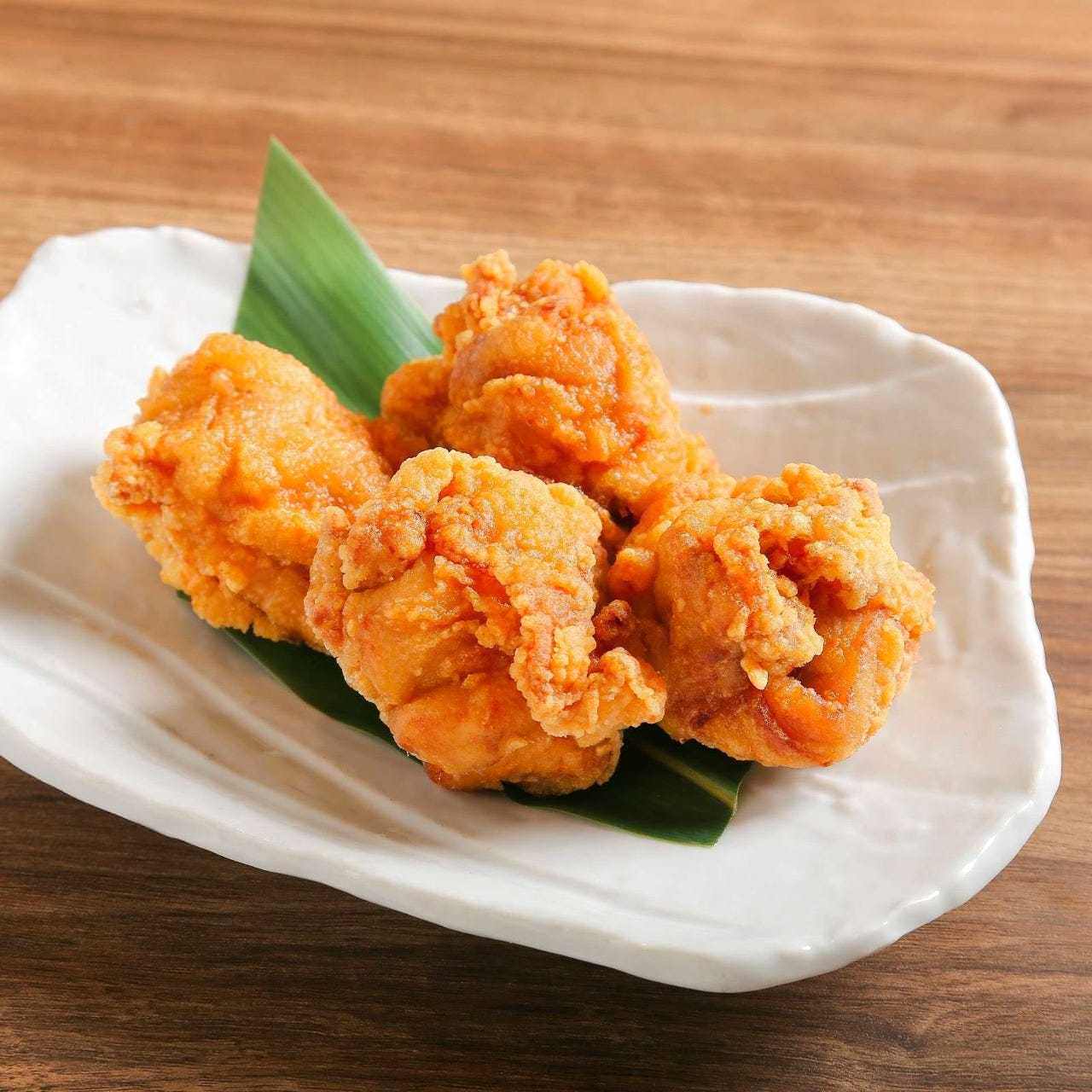 Deep fried chicken with Echigo purple soy sauce