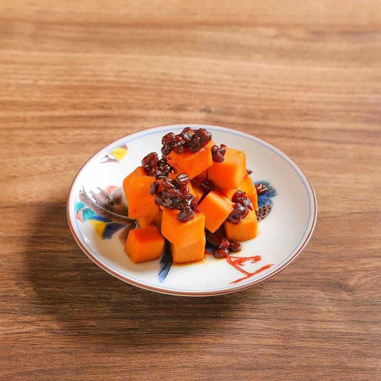 Cheddar cheese marinated in soy sauce