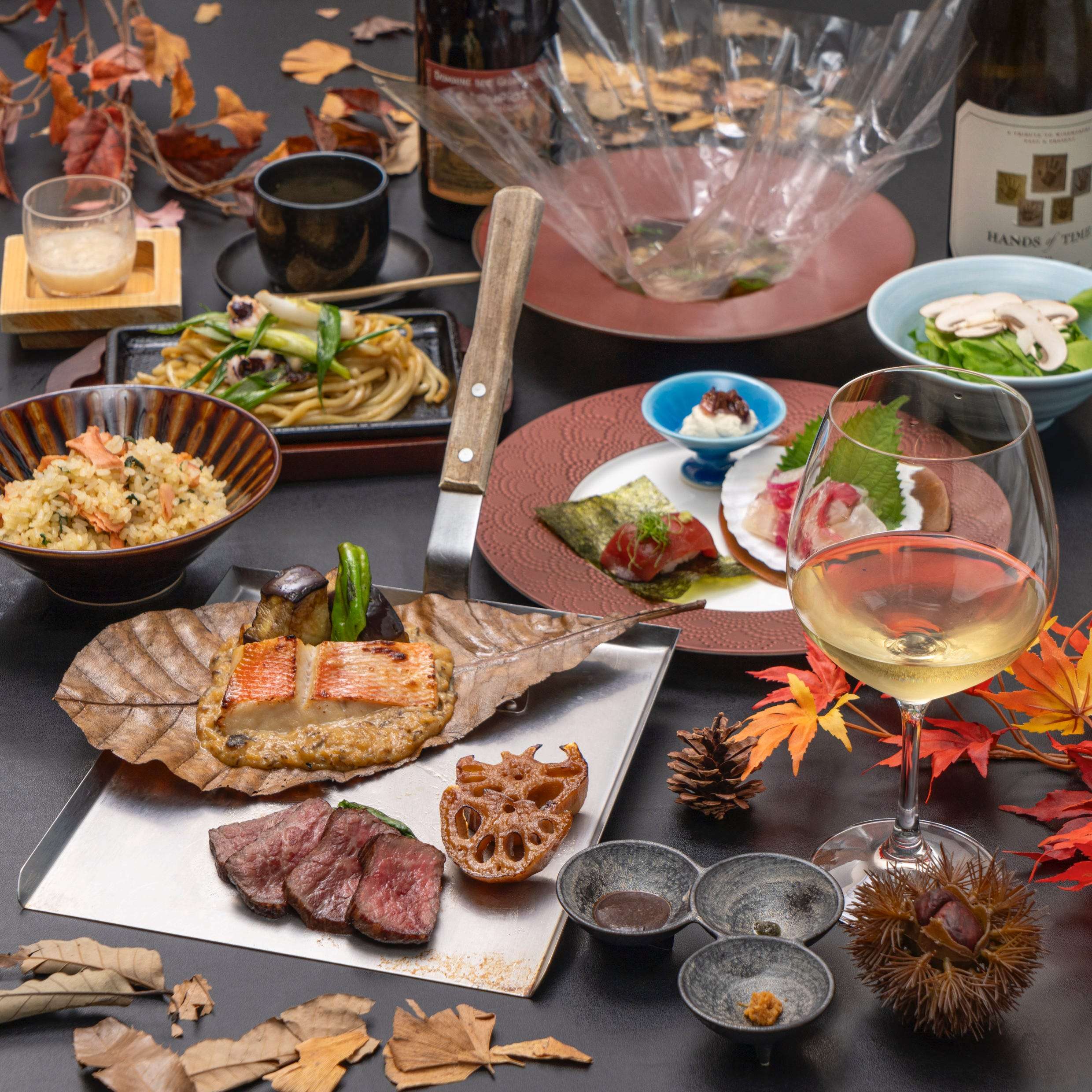 [Shunka] Japanese black sirloin steak and teppanyaki Japanese cuisine