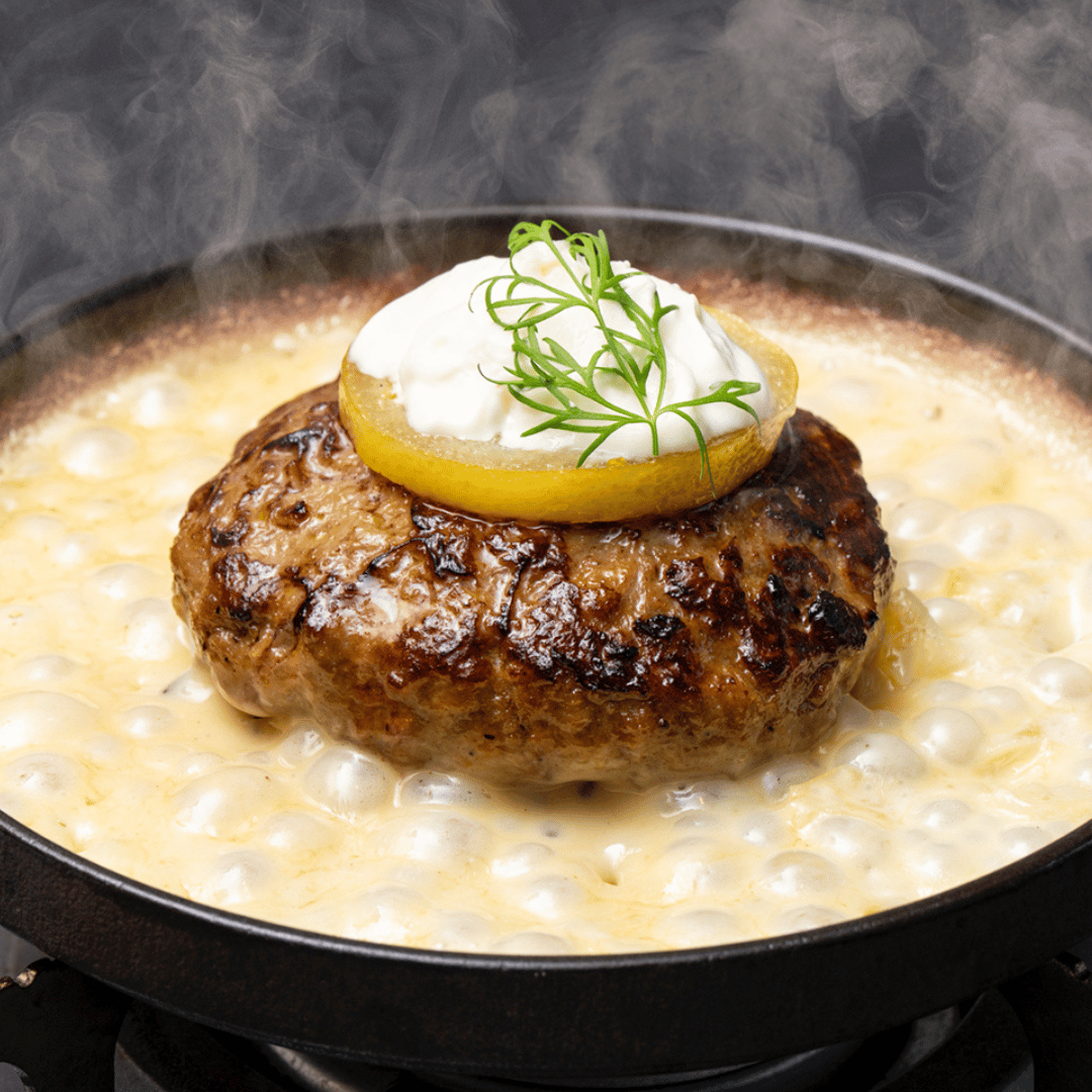 はちみつ檸檬フロマージュソースハンバーグ