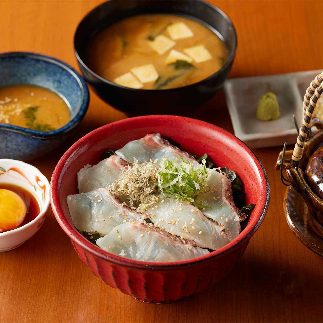 真鯛の宇和島風鯛めし丼