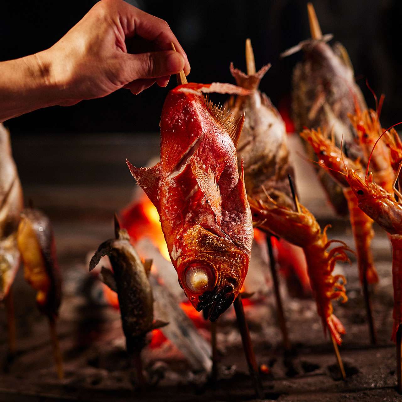 【原始焼き】魚一本焼き