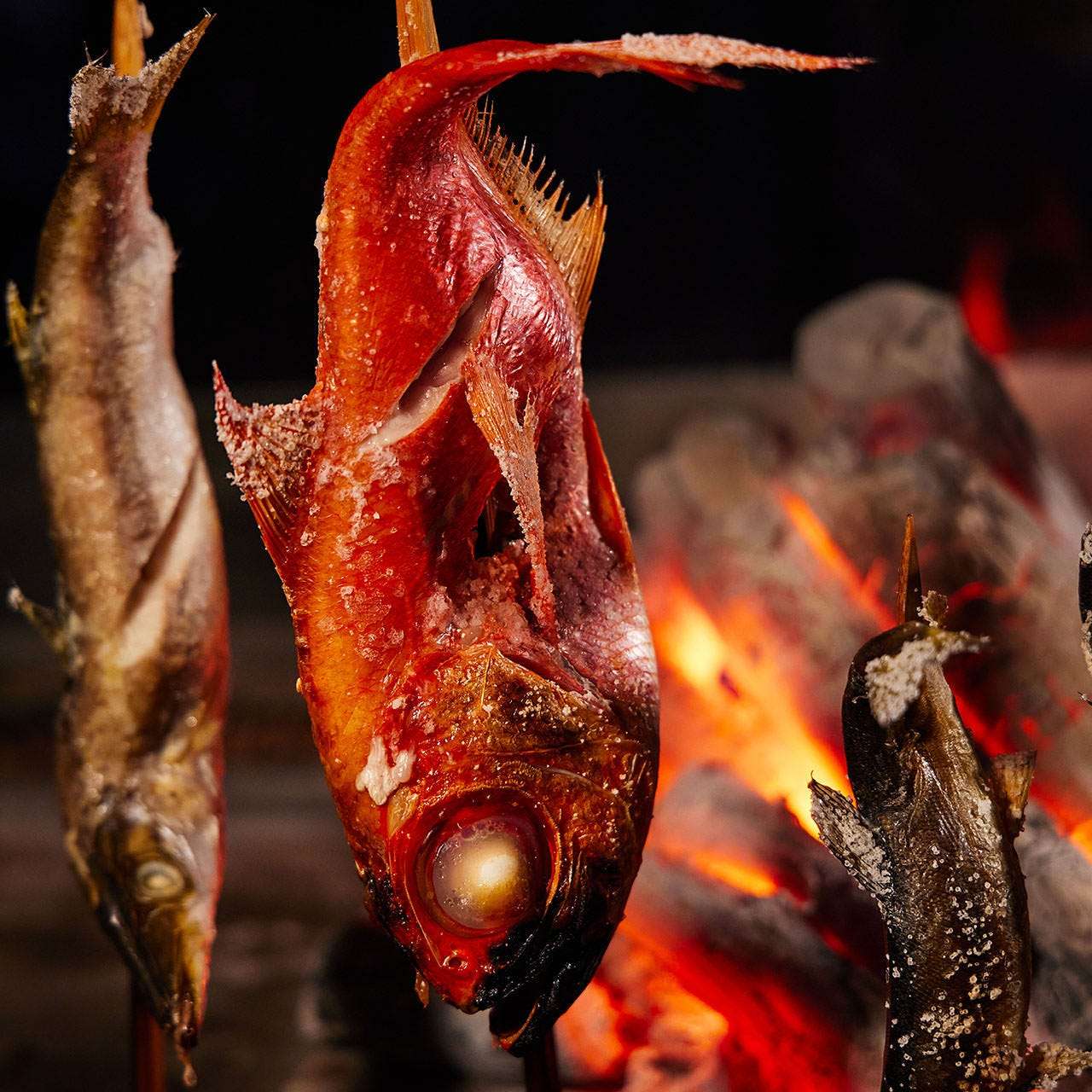 【原始焼き】魚一本焼き