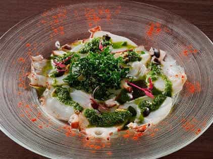 水タコのカルパッチョ