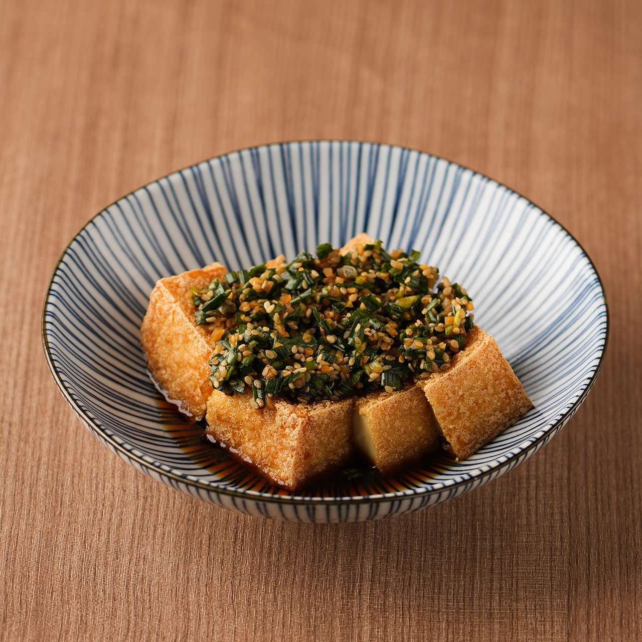 ニラ醤油の厚 揚げ