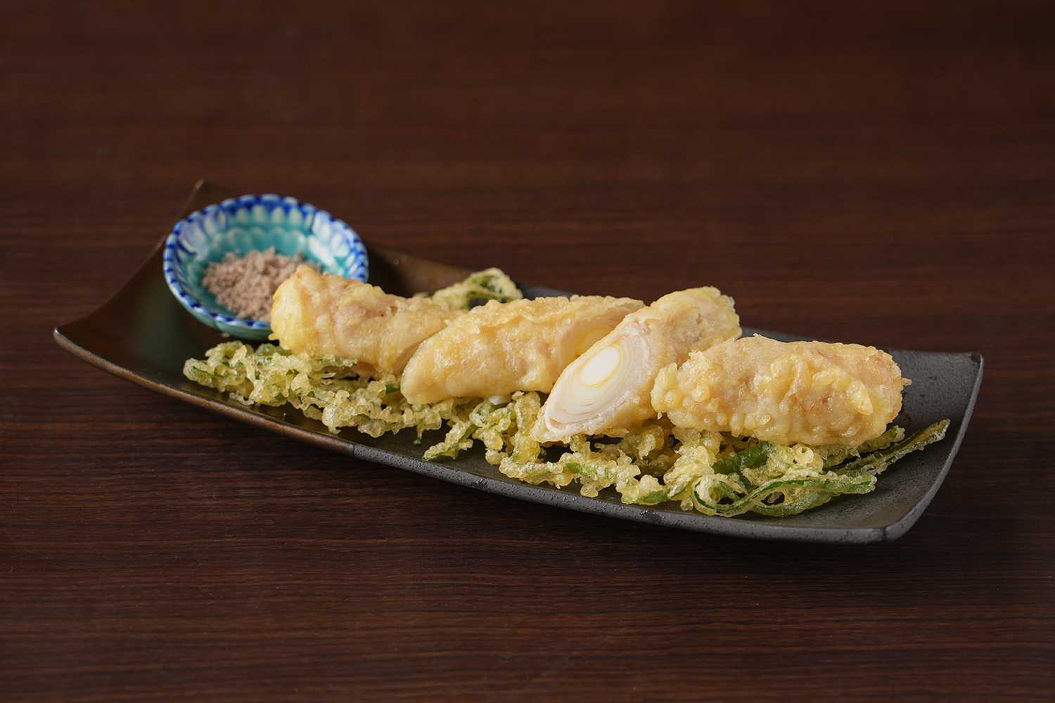 푸른 고기 튀김 튀김