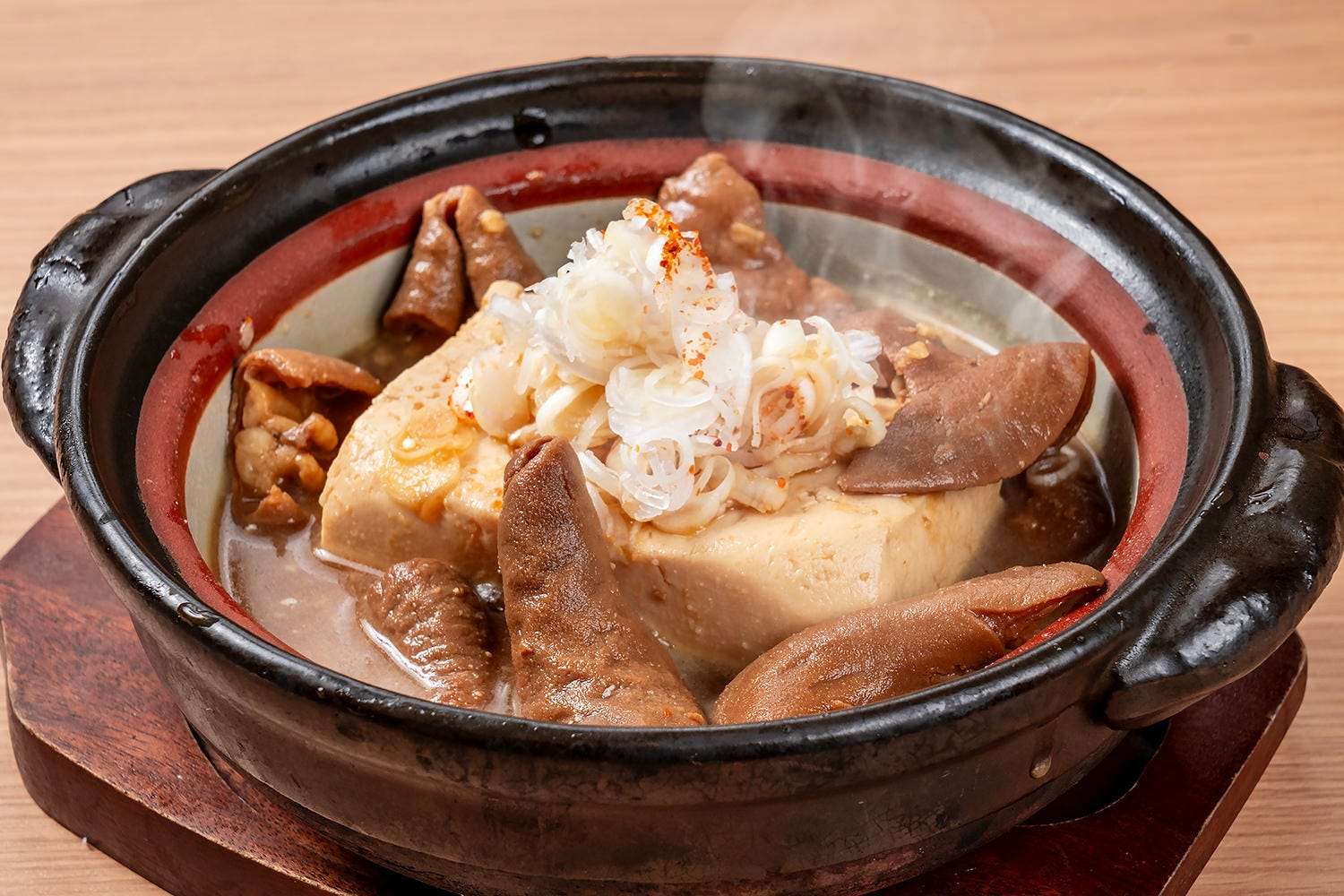 謹製　牛モツ煮込み��豆腐