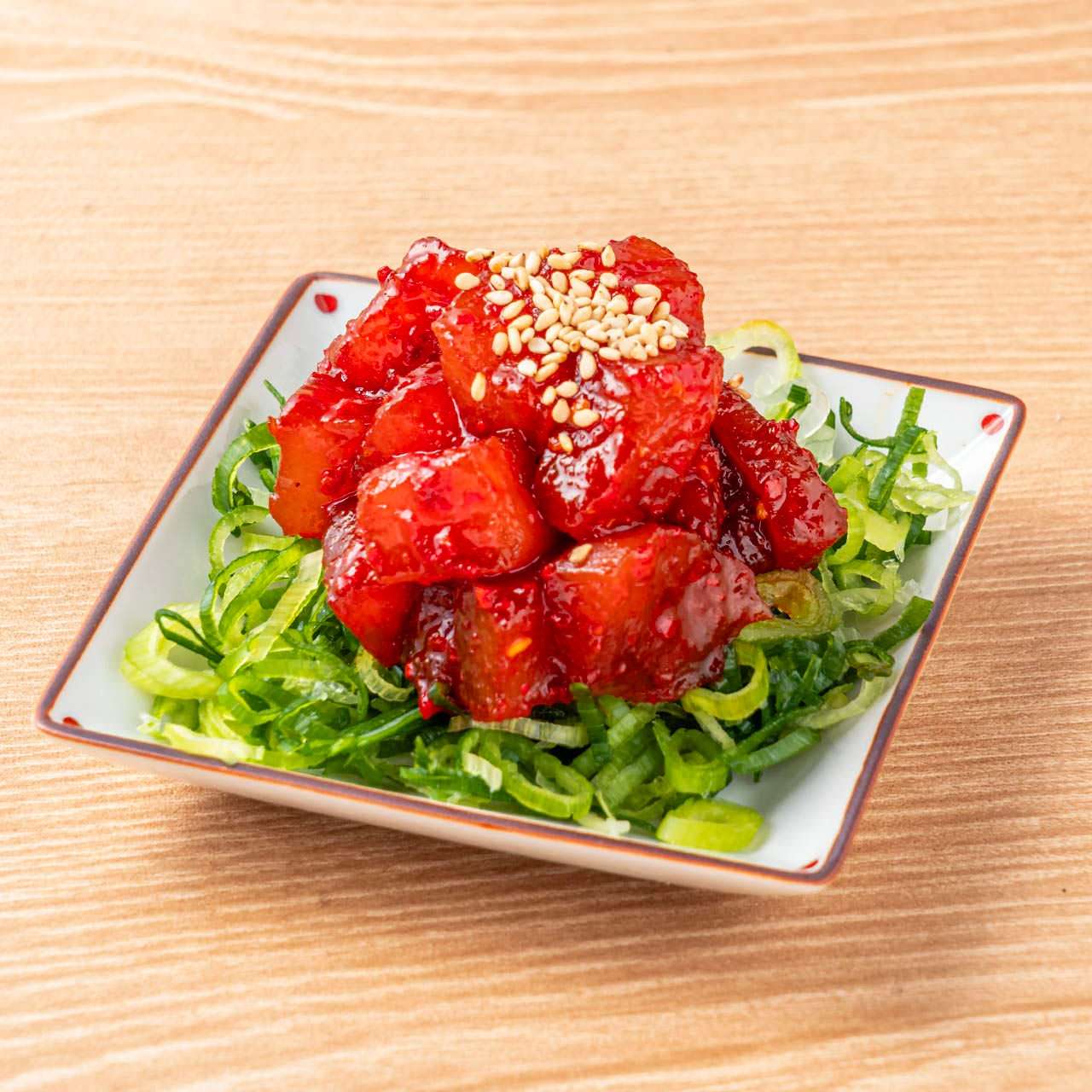 ごちゃ葱マグロユッケ風