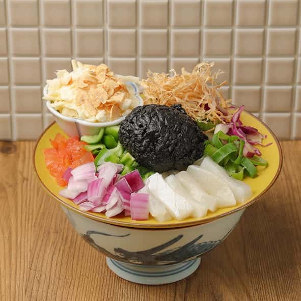squid ink cheese risotto