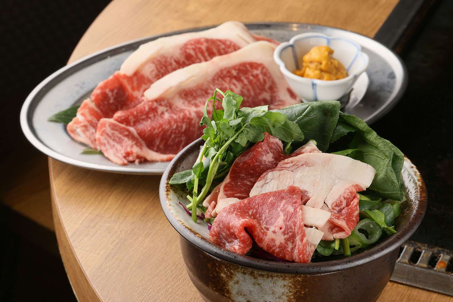 黒毛和牛のうにくもんじゃ