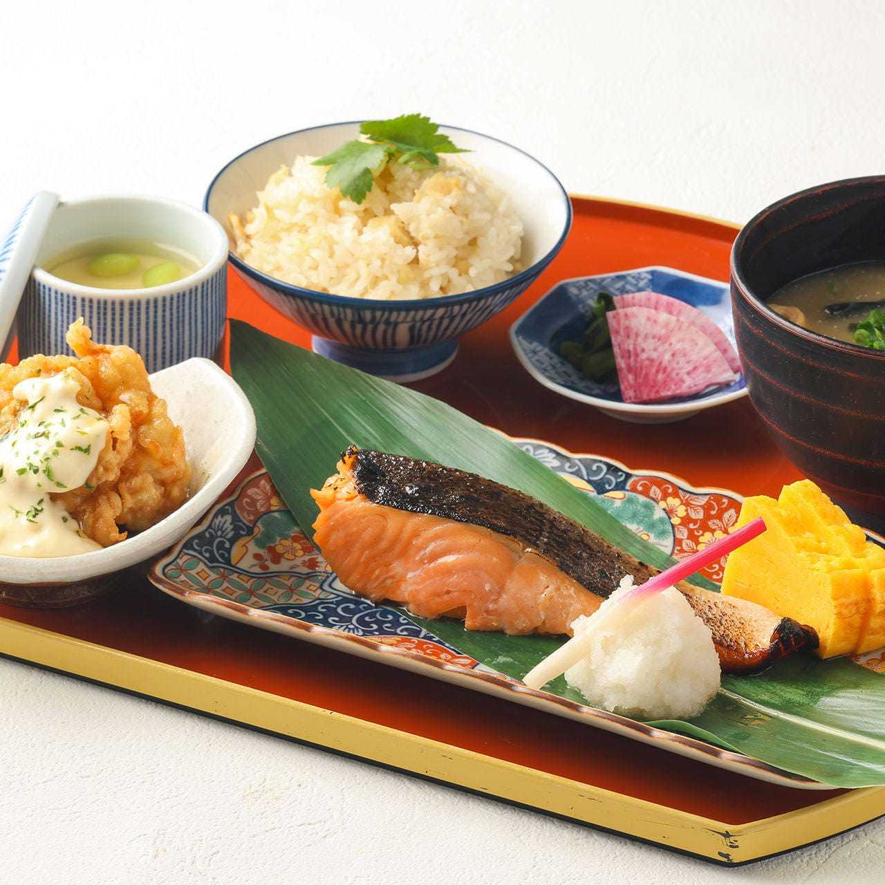 [All-you-can-eat sea bream rice] Grilled silver salmon with Kyoto-style seasoning