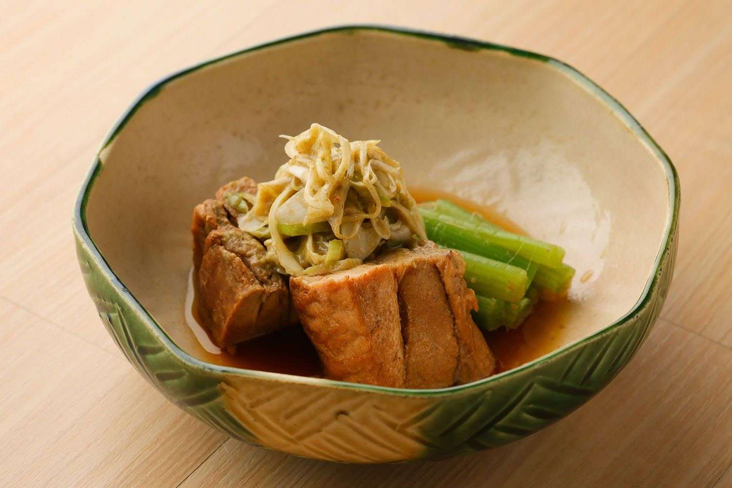 豚の角煮と蕗の炊き合わせ