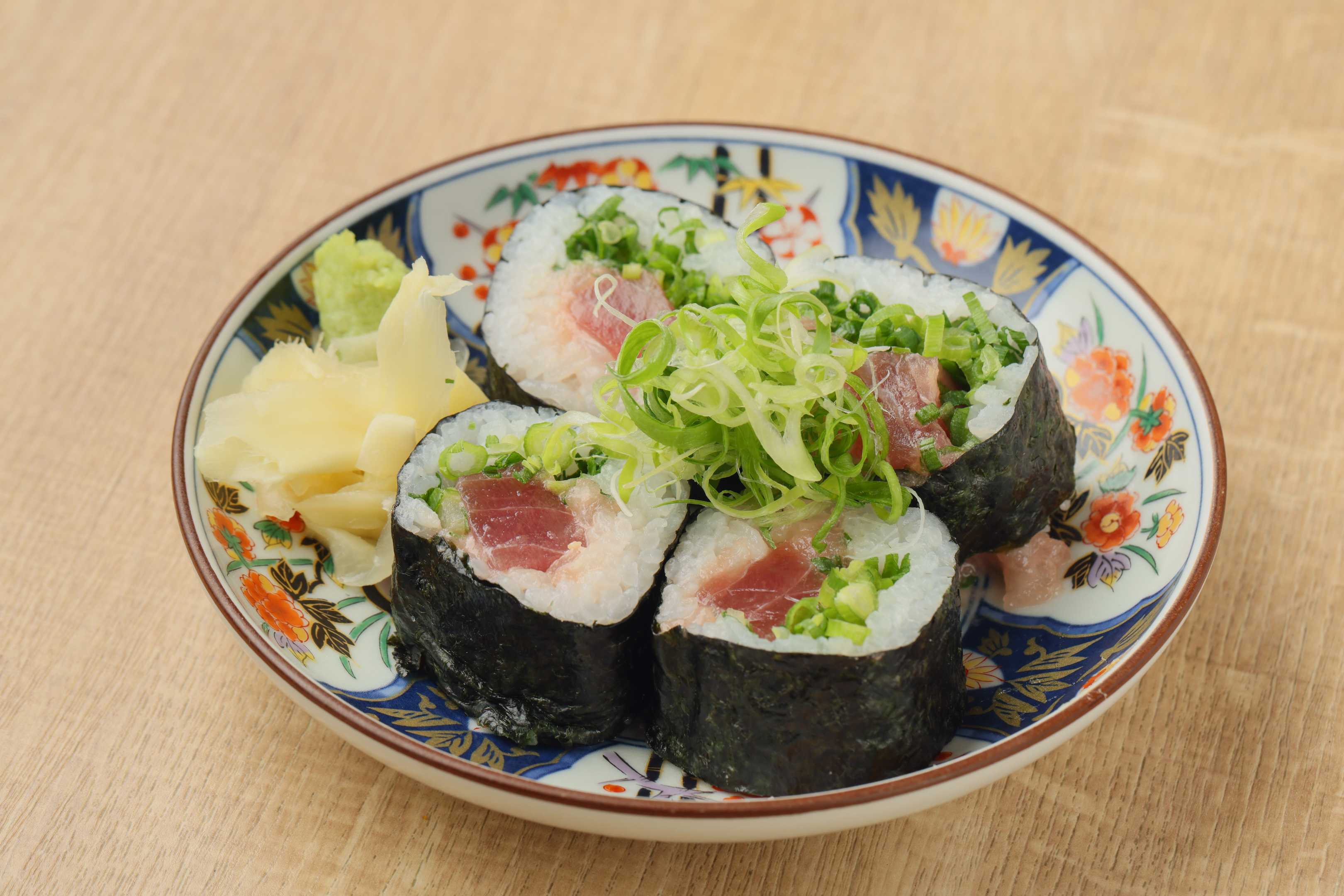 葱トロ　鉄火巻き