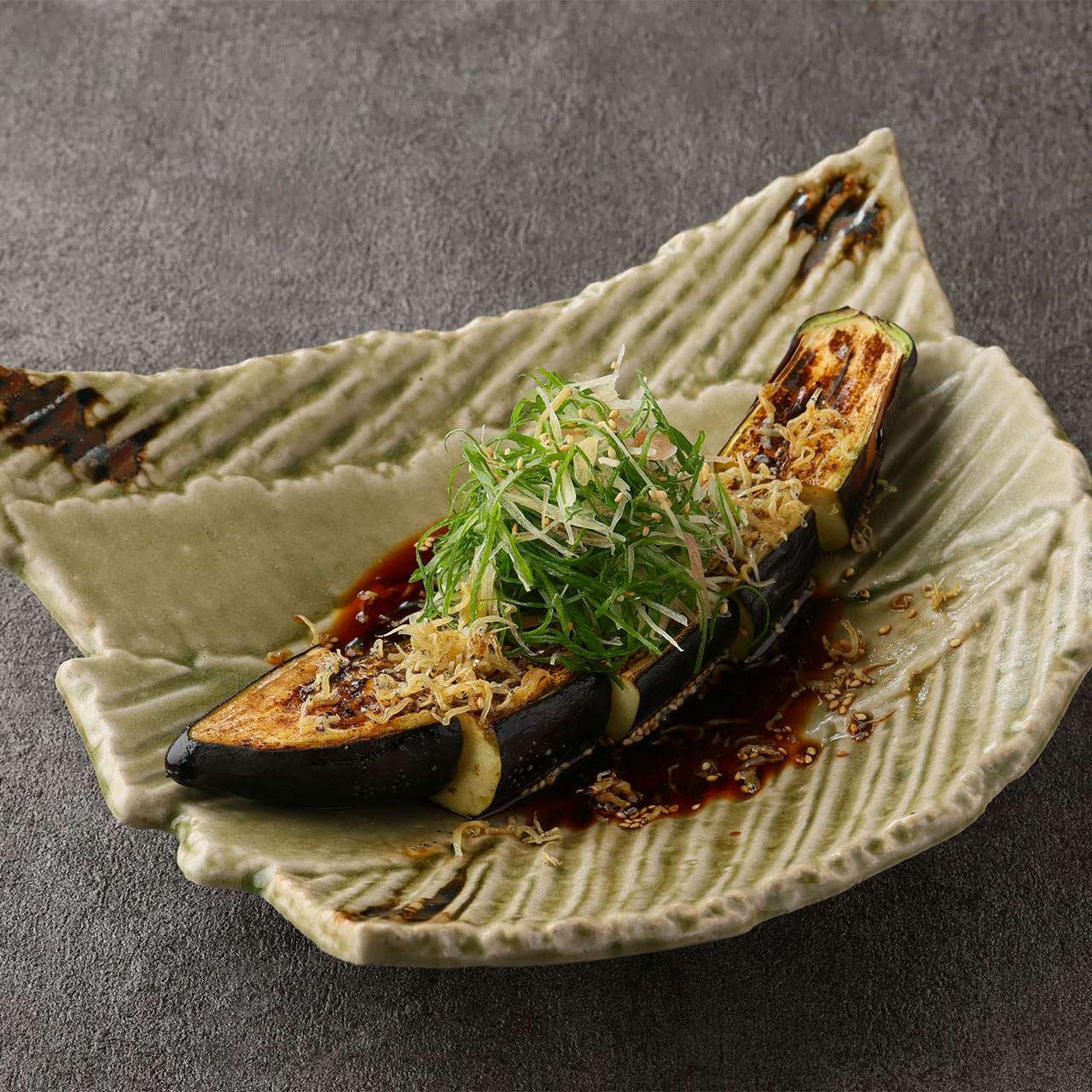 佐土原茄子の焼き茄子