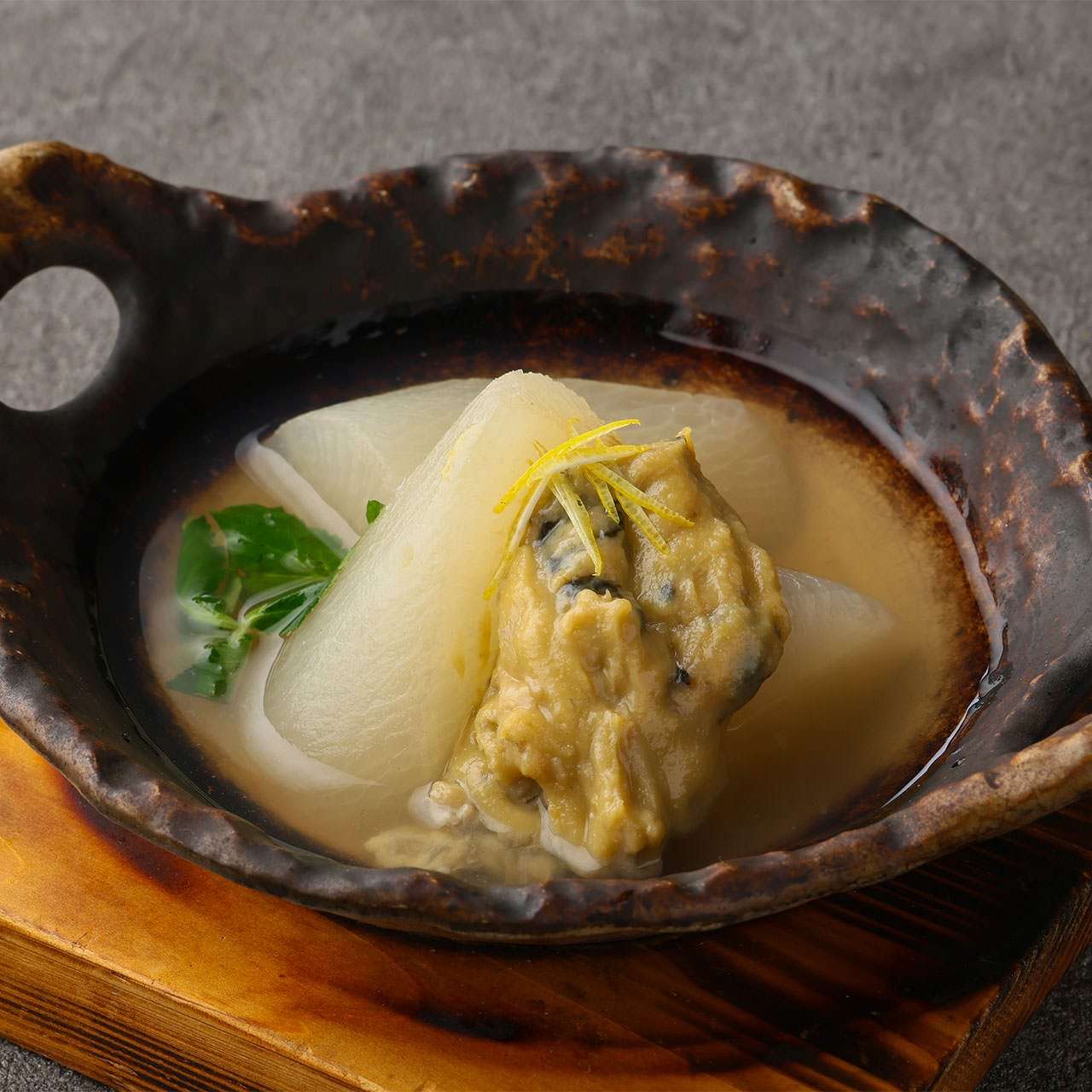 聖護院大根の牡蠣味噌おでん