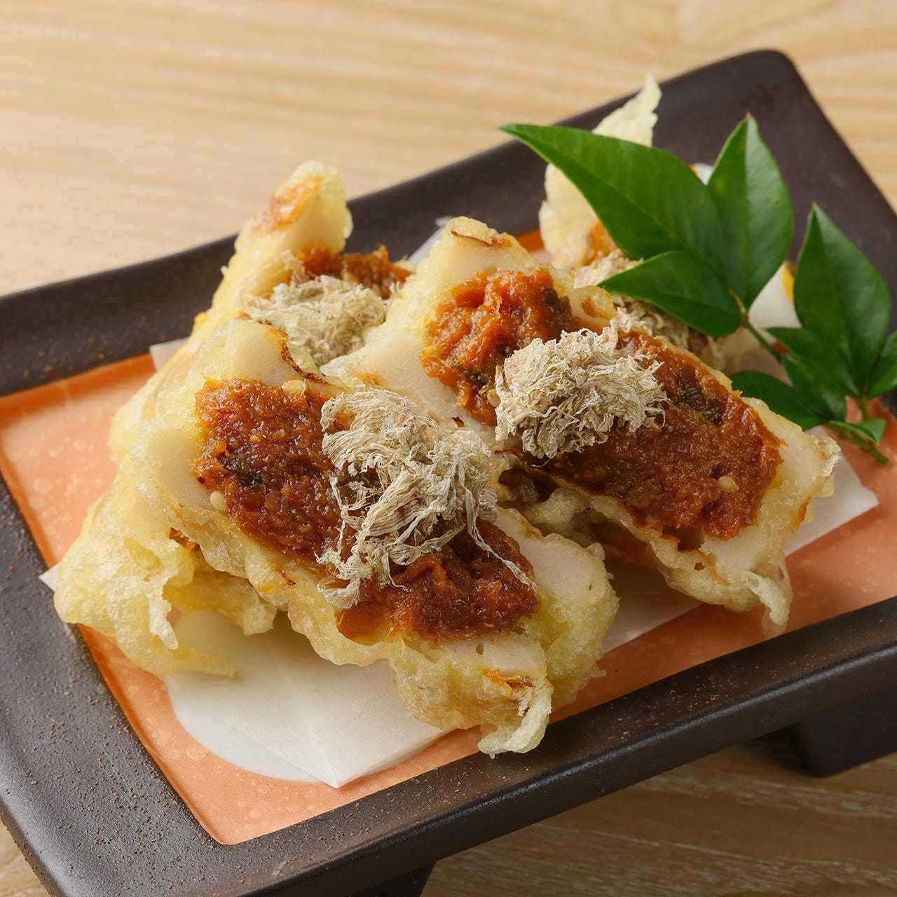 竹輪の鯛味噌天ぷら