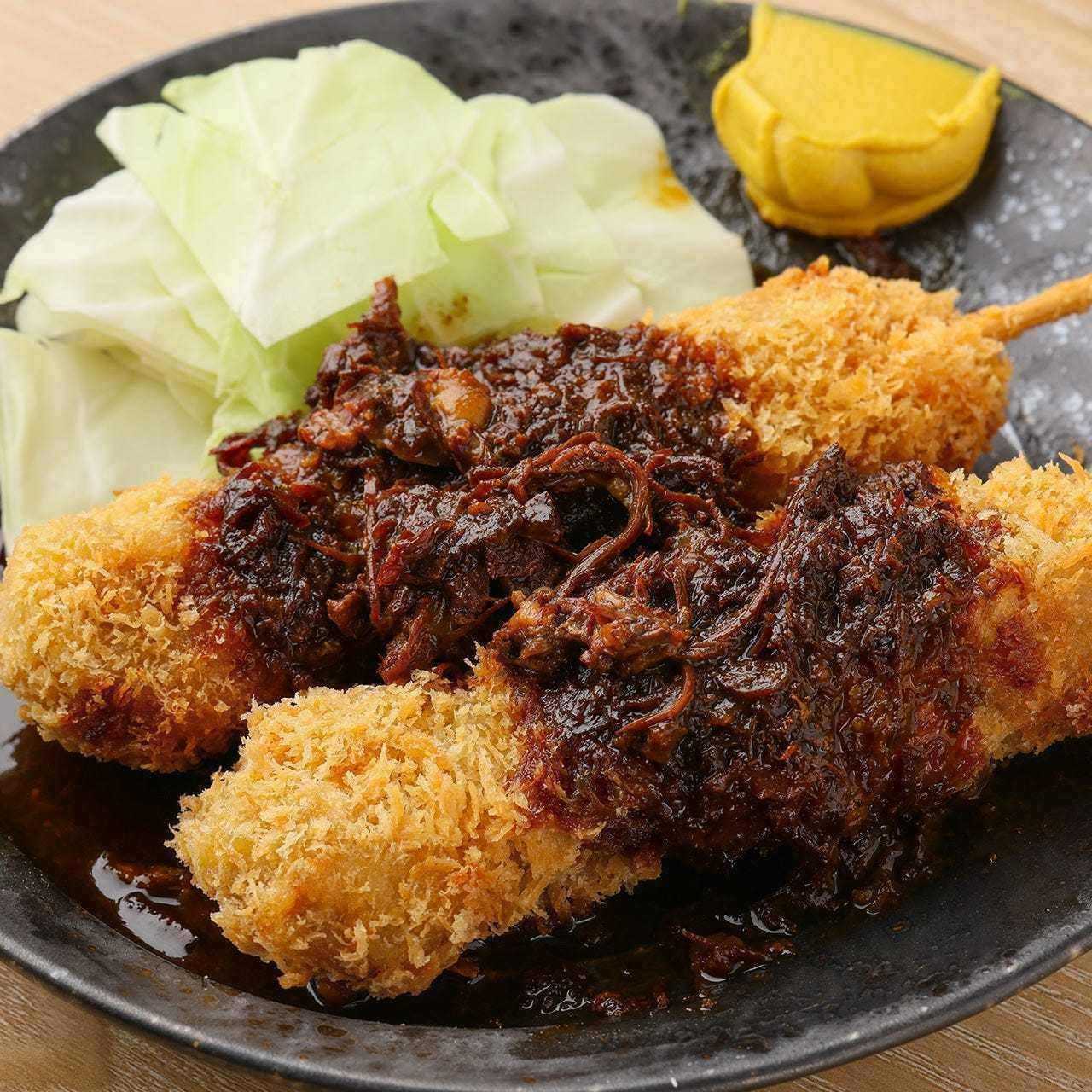 鮪のどて串カツ