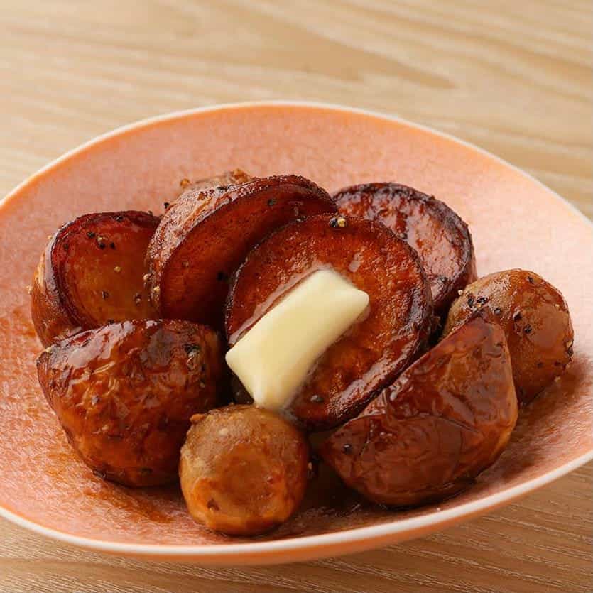 新じゃがとうずらの旨辛バター