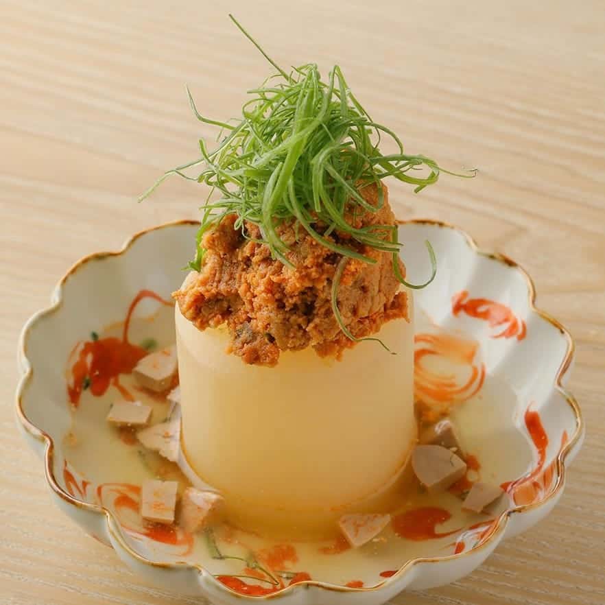 あん肝葱味噌大根