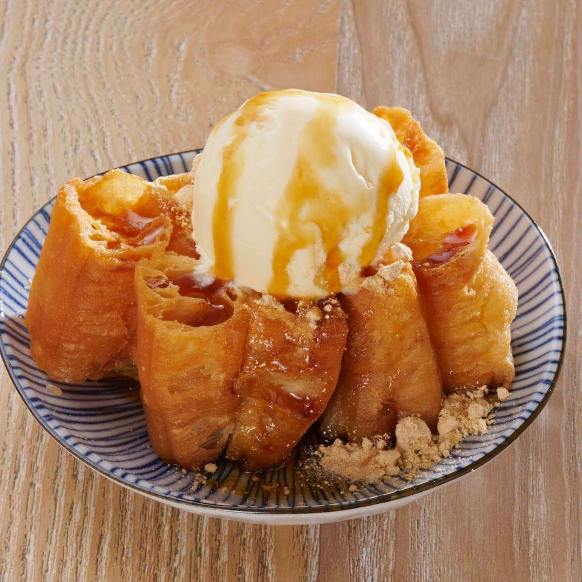 揚げパン　バニラアイス