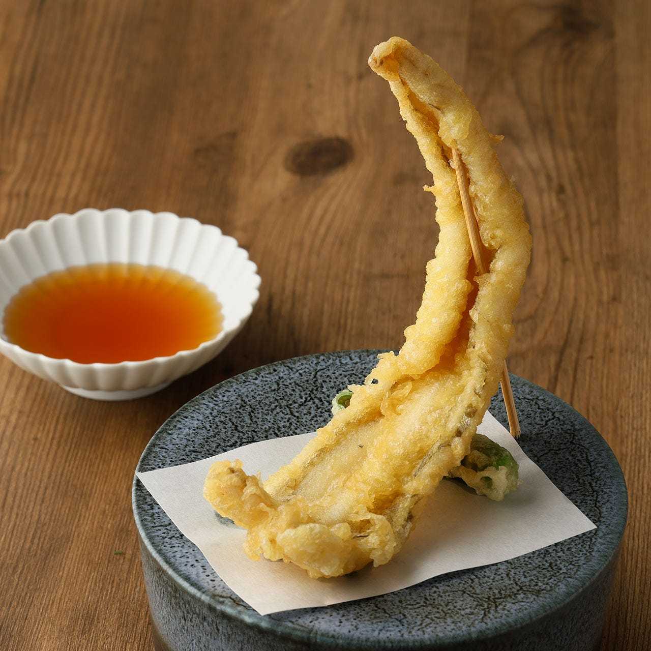 活け〆穴子の天ぷら